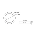 nobilé LED panel 300 R round, UGR < 19, suitable for VDU workstation, dimmable 12W 1000lm 4000K CRI 80