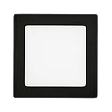 Downlight de surface LED PANEL FLAT 170 Q SCCT DIM angulaire, CCT Switch IP44, noir gradable