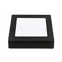 nobilé Downlight de surface LED PANEL FLAT 170 Q SCCT DIM angulaire, CCT Switch IP44, noir gradable
