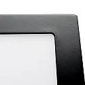 nobilé Downlight de surface LED PANEL FLAT 170 Q SCCT DIM angulaire, CCT Switch IP44, noir gradable
