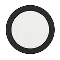 Downlight de surface LED PANEL FLAT 170 R SCCT DIM C rond, CCT Switch IP44, noir gradable