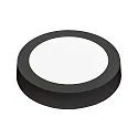 nobilé Downlight de surface LED PANEL FLAT 170 R SCCT DIM C rond, CCT Switch IP44, noir gradable