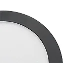 nobilé Downlight de surface LED PANEL FLAT 170 R SCCT DIM C rond, CCT Switch IP44, noir gradable
