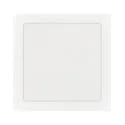 Downlight de surface LED PANEL FLAT 220 Q SCCT DIM C angulaire, CCT Switch IP44, blanche gradable