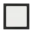 Downlight de surface LED PANEL FLAT 220 Q SCCT MP angulaire, CCT Switch, commutable, multipower IP44, noir 