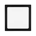 Downlight de surface LED PANEL FLAT 300 Q SCCT MP angulaire, CCT Switch, commutable, multipower IP44, noir 