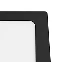 nobilé Downlight de surface LED PANEL FLAT 300 Q SCCT DIM C angulaire, CCT Switch IP44, noir gradable