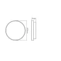 Luminaire de surface WD 400 R MP SENSOR RF avec capteur, CCT Switch, contrôlable par radio, commutable, multipower IP44