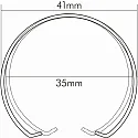 nobilé Accessory for EBL C 3840 / C 3860 - snap ring 3.5cm, chrome