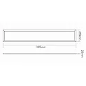nobilé Luminaire à suspension R3SP UPLIGHT UGR<1 contrôlable par DALI, UGR < 19 IP40, blanche gradable