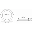 nobilé Panneau à LED LED PANEL FLAT 130 R RGB, gradable 10W 145lm 120° 120°