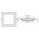 nobilé Panneau à LED LED GLAS PANEL 200Q SCCT angulaire, CCT Switch