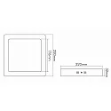 nobilé LED Ceiling luminaire LED PANEL Surface mounting 220 Q, white, 16W, 3000K