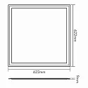 nobilé Panneau à LED PANEL Q2S contrôlable par DALI, dimmable blanche