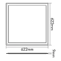 nobilé Panneau à LED Q2S UGR19, 28W 3000/4000/6500K