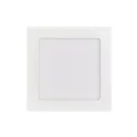 Downlight encastrable LED PANEL FLAT 130 Q SCCT 350MA OPAL angulaire, CCT Switch, bloc d'alimentation exclusif IP20