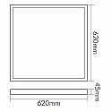 nobilé LED panel square, 14/20/30W 1900-4230lm 3000/4000/6500K CRI >80