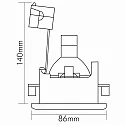 nobilé Eclairage d'extérieur encastré WT 50 Q or