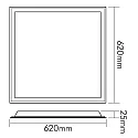 nobilé LED panel BACKLIGHT 62S UGR19, dimmable 30W 3000K