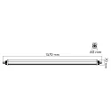 nobilé Luminaire pour locaux humides 150 IP65, gris 