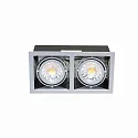 Recessed LED luminaire LED MINI KARDAN E2, 2x7W 3000K 24°, CRi>90, dimmable, matt titatium