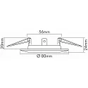 nobilé Downlight C 1830 rigide IP20, noir  gradable