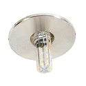 Plafonnier encastré C 392 G4 IP20, acier inoxydable gradable