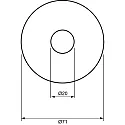 nobilé Plafonnier encastré C 410 Gy6,35 IP20, or gradable