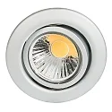 Downlight D 3830 pivotant IP20, chromé mat gradable