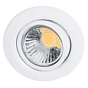 Downlight D 3830 pivotant IP20, blanc mat gradable