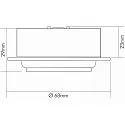 nobilé LED Furniture recessed luminaire DOWNLIGHT N 5022, Ø 6.8cm, COB, 3.3W, 3000K, swiveling, gold