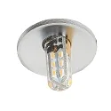 Recessed luminaire for starry sky N 411, Ø 3cm, G4, matt chrome