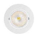 Downlight encastrable ECO FLAT 5068R DIM / 38° rond, CCT Switch, dimmable IP40, blanc mat gradable