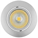 Recessed LED spot 5068 ECO FLAT, round, 350mA, 8W 4000K 750lm 38°, CRi>90, dimmable, matt chrome