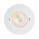 Recessed LED spot 5068 ECO FLAT, round, 350mA, 8W 4000K 750lm 24°, CRi>90, dimmable, matt white