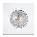 Downlight 5068Q ECO FLAT angulaire, pivotant, dimmable IP40, blanc mat gradable