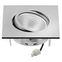 nobilé Downlight 5068Q ECO FLAT SCCT 38° DIM C angulaire, pivotant, CCT Switch IP40, chromé mat gradable