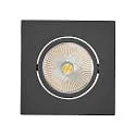 recessed downlight ECO FLAT 5068Q DIM / 38° round, CCT Switch, dimmable IP40, black matt dimmable