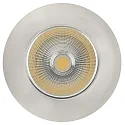 Recessed LED spot 5068 ECO FLAT, IP44, round, 350mA, 8W 3000K 700lm 38°, CRi>90, dimmable, brushed nickel