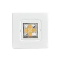 Downlight A 5068 T FLAT RQ LED pivotant, carré, couvert de poudre, blanc mat gradable