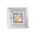 Downlight A 5068 T FLAT RQ LED pivotant, carré, chromé mat, couvert de poudre gradable
