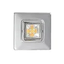 Downlight A 5068 T FLAT RQ LED pivotant, carré, chrome, couvert de poudre gradable