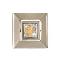 Downlight A 5068 T FLAT RQ LED pivotant, carré, nickel brossé, couvert de poudre gradable