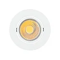 Downlight A 5068 T FLAT plat, pivotant IP20, couvert de poudre, blanche gradable