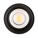 Spot 9W DS rond IP20, noir mat gradable