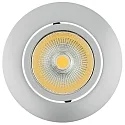 Lumière encastrée 5068 ECO FLAT BIO dimmable IP40, chromé mat, dégager gradable 8W 530lm 4000K CRI 97
