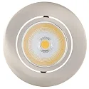 Lumière encastrée 5068 ECO FLAT BIO dimmable IP40, dégager, nickel brossé gradable 8W 530lm 4000K CRI 97