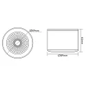 nobilé Spot 5068 ECO DOB rond IP40, noir mat gradable