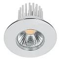 Recessed LED spot DOWNLIGHT A 5068 S IP44, COB, Ø 8cm, 12W 3000K 1000lm 38°, CRi>90, chrome