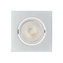 Downlight 5068Q ECO FLAT BIO angulaire IP40, chromé mat gradable